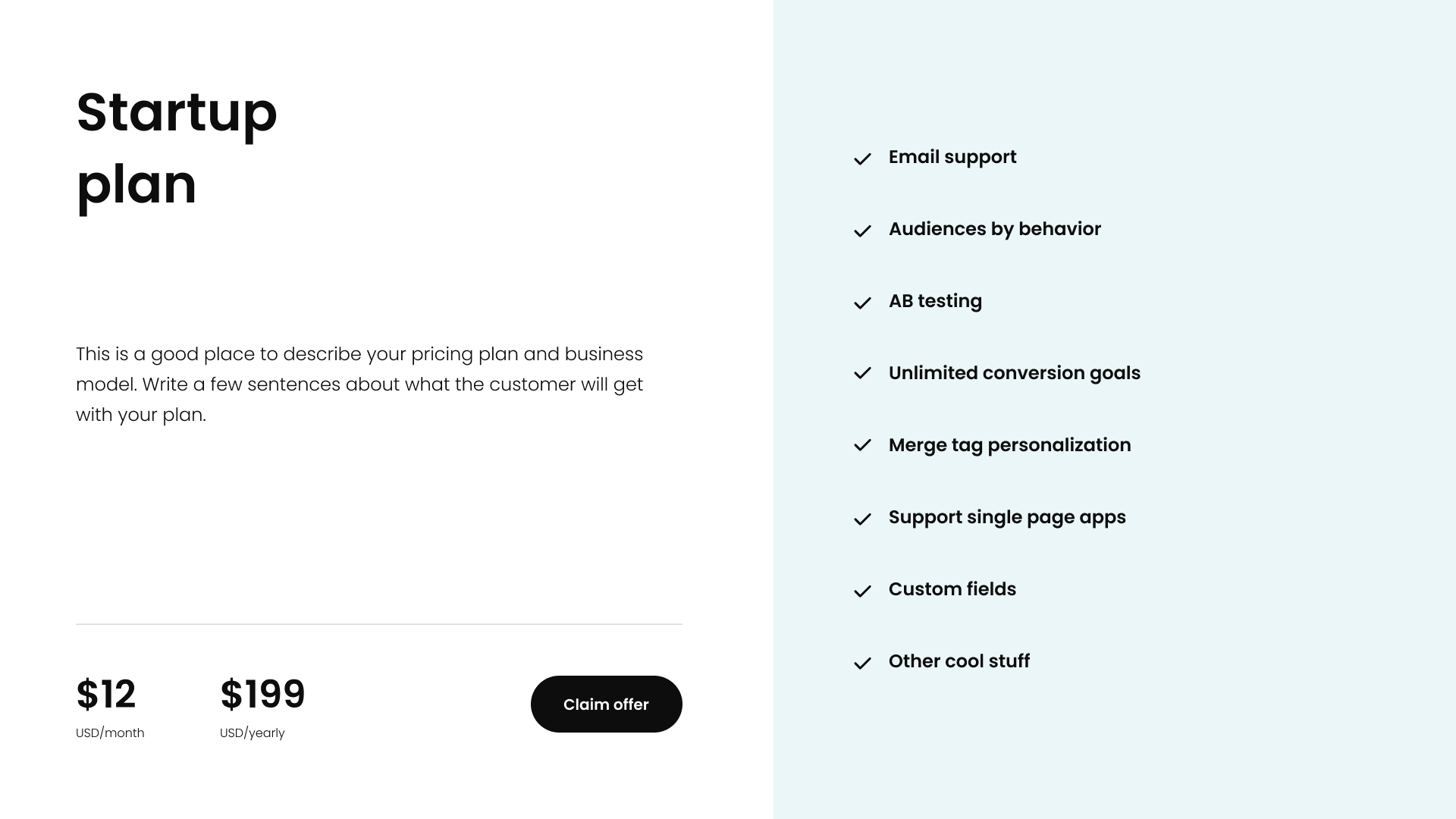 Business Model & Price Slide Templates slidddo